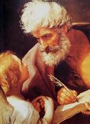 Guido Reni St Matthew and the angel oil painting on canvas